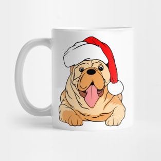 Bulldog Santa Mug